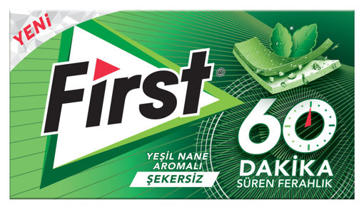 First 60 Dakika Ferahlık Yeşil Nane Aromalı Sakız 27 Gr