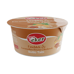 Eker Fındıklı & Karamelize Beyaz Çikolatalı Sütlü Tatlı 125 Gr