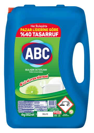 ABC Misket Limonlu Bulaşık Deterjanı 4 Lt