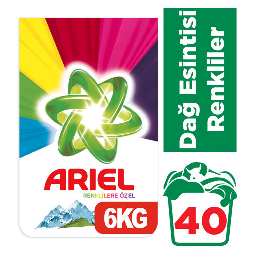 Ariel Parlak Renkler Toz Çamaşır Deterjanı 6 Kg