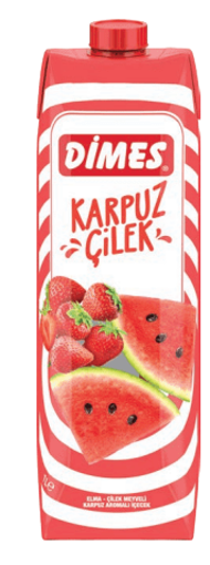 Dimes Karpuz Çilek İçeceği Meyve Suyu 1L