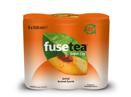 Fuse Tea Şeftali Aromalı Soğuk Çay 6'lı 330 Ml