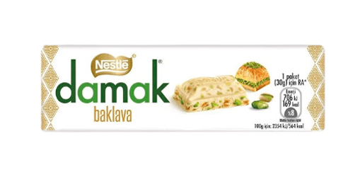 Nestle Damak Baklava Baton Çikolata 30 Gr