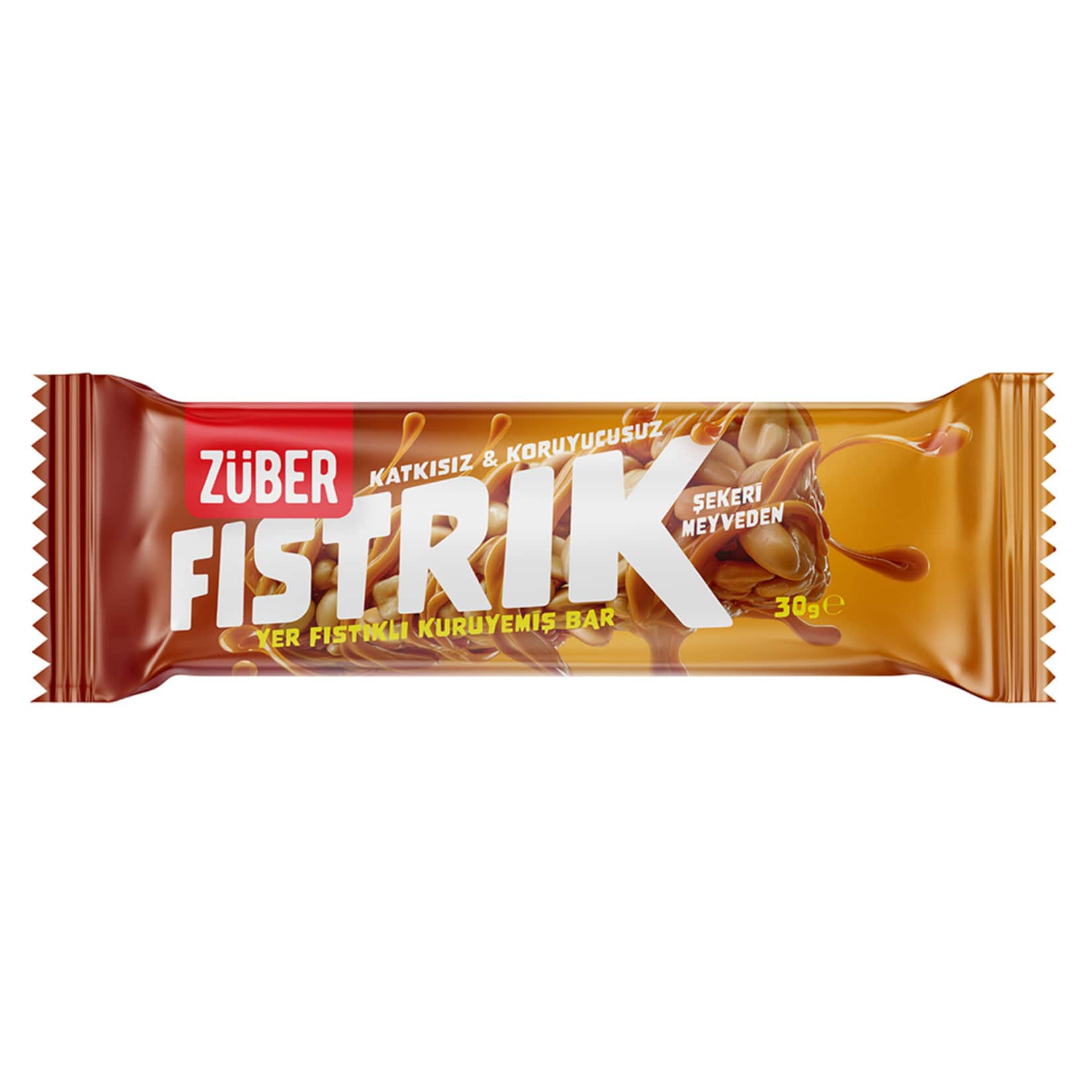Züber Fıstrık Yer Fıstıklı Kuruyemişli Bar 35 Gr