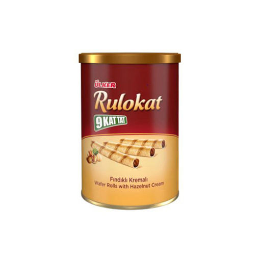 Ülker Rulokat 9 Kat Tat Fındık Kremalı Gofret Teneke Kutu 170 Gr