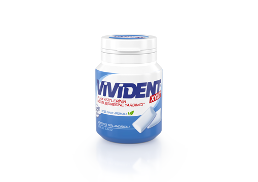 Vivident Yeşil Nane Aromalı Sakız Şişe 68 Gr
