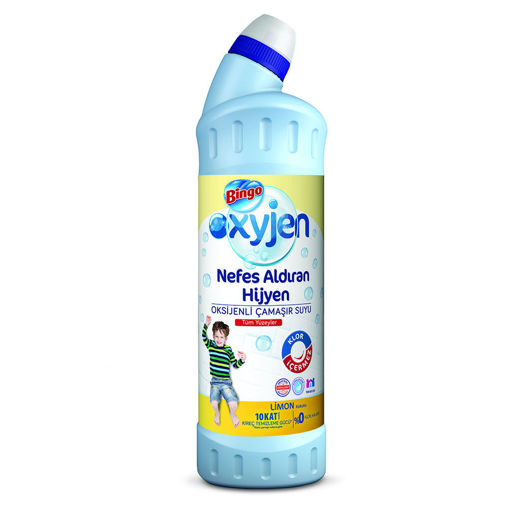 Bingo Oksijen Limon Kokulu Çamaşır Suyu 750 Ml