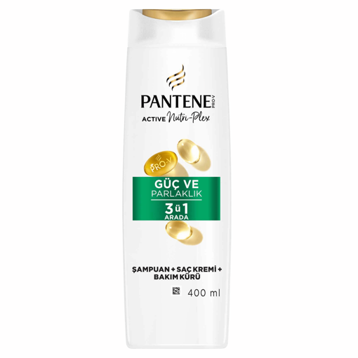 Pantene Güç Ve Parlaklık Etkili Üçü Bir Arada Şampuan 400 Ml