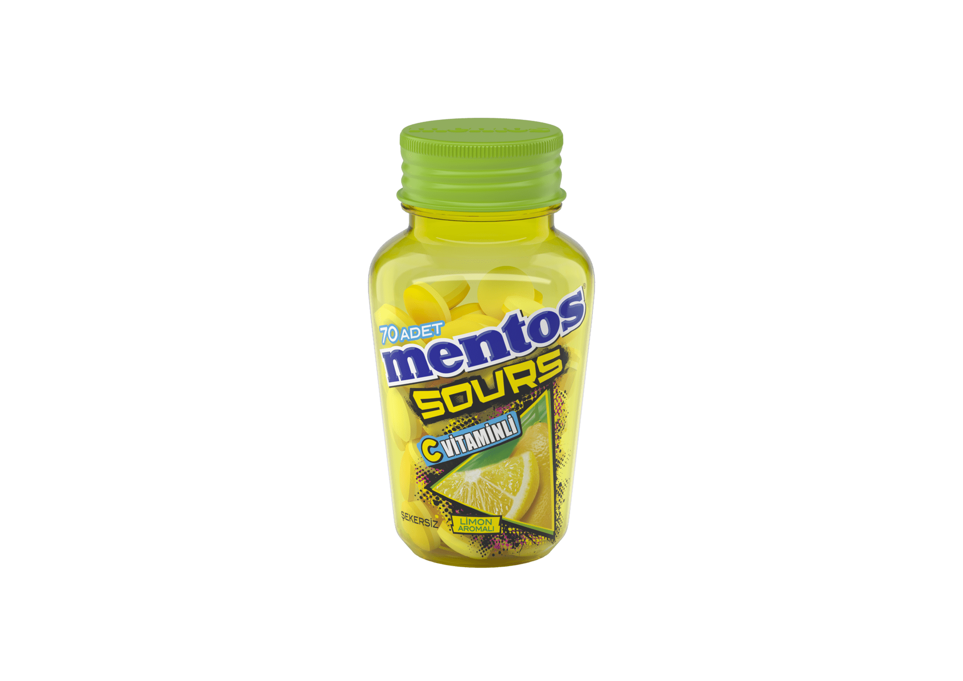 Mentos Sour Mint Lemon Şeker 49 Gr