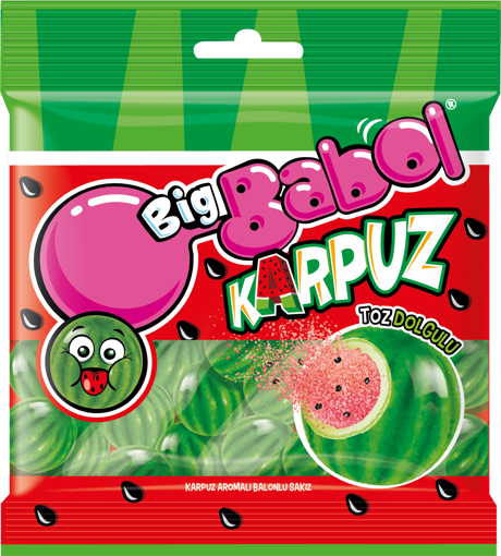 Big Babol Karpuz Aromalı Sakız Poşet 80 Gr