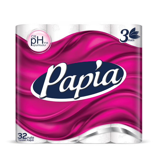 Papia 3 Katlı Tuvalet Kağıdı 32'li