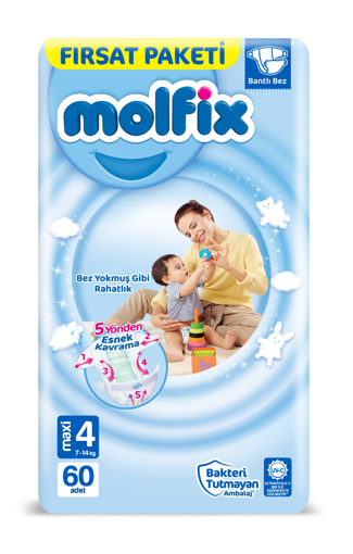 Molfix 4 Beden Maxi 7-14 Kg 60 Adet