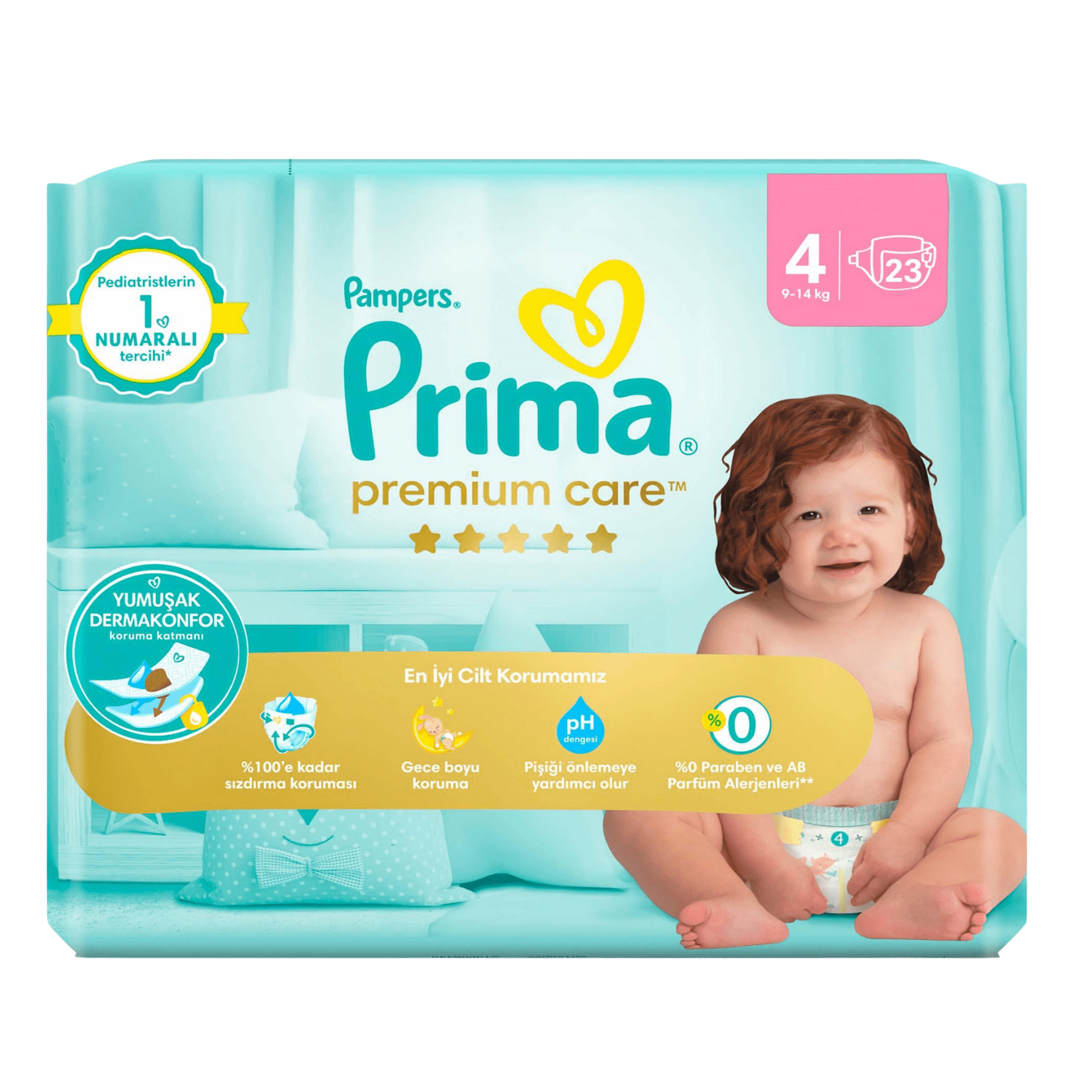 Prima Premium Care 4 Beden Bebek Bezi 23'lü