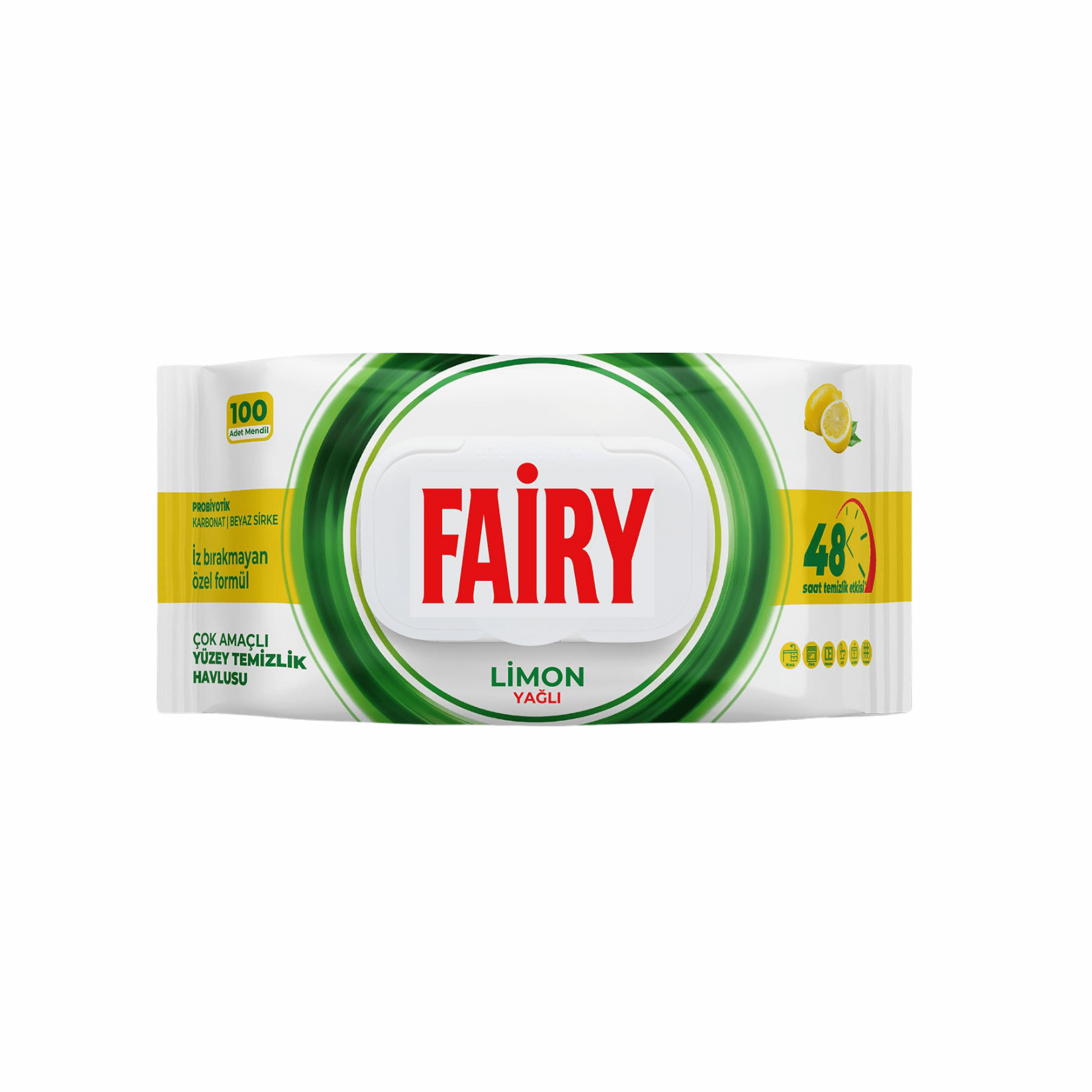 Fairy Limon Kokulu Yüzey Temizleme Mendili 100'lü