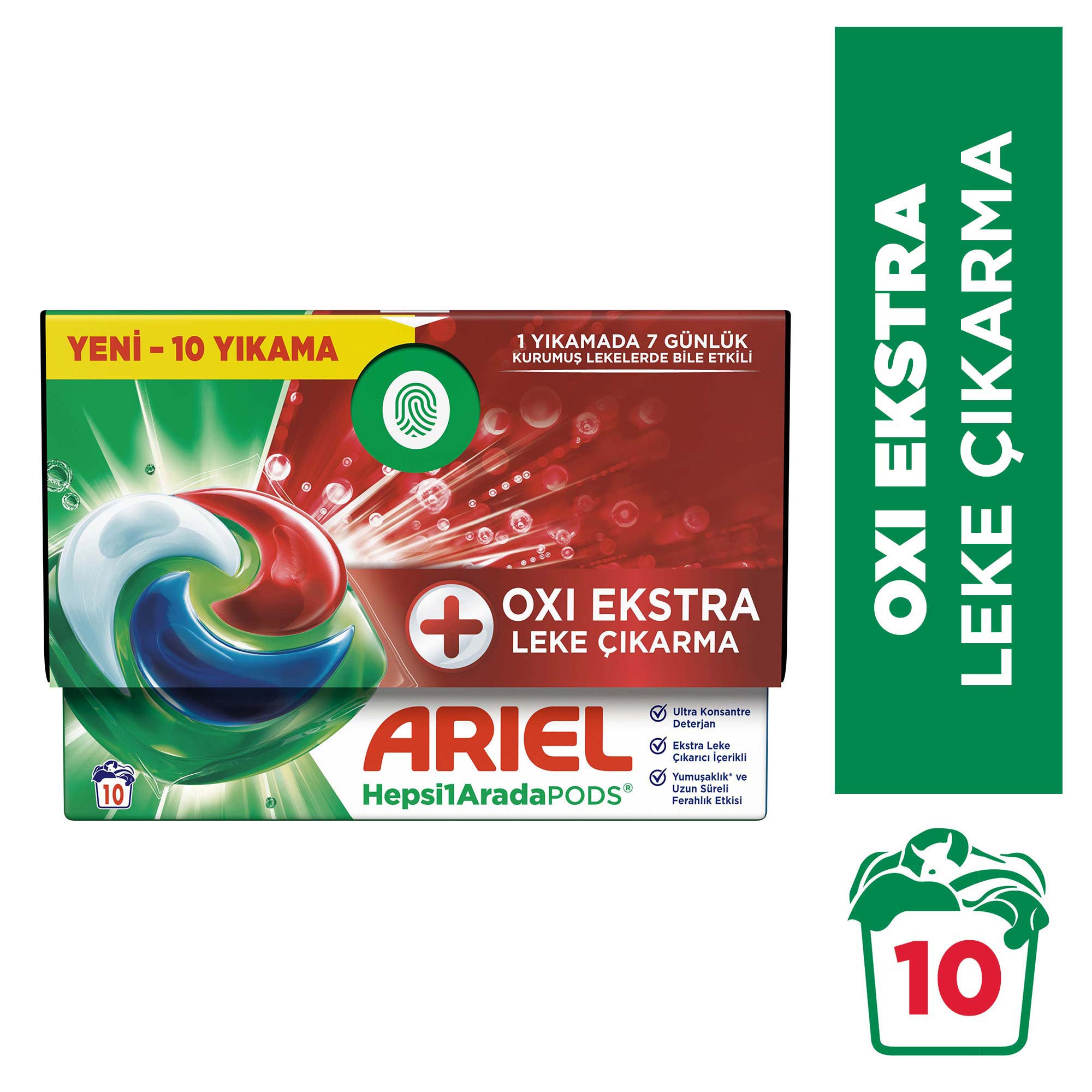 Ariel Oxi Ekstra leke Çıkarma10 Yıkama