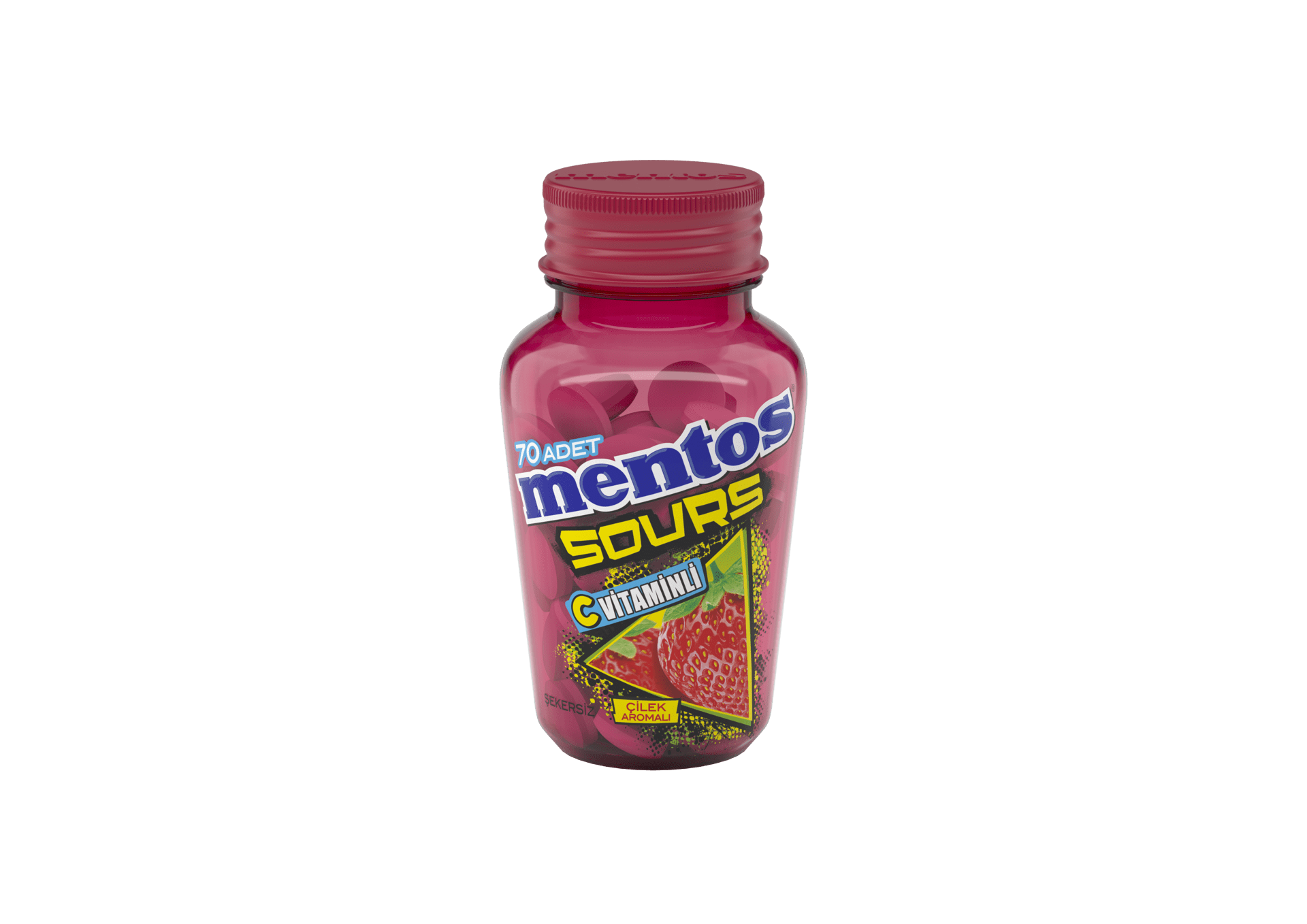 Mentos Sour Mint Strawberry 49 Gr