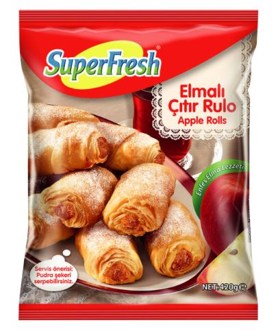 Super Fresh Elmalı Çıtır Rulo Börek 420 Gr