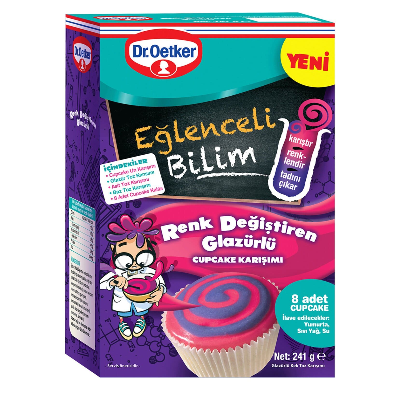 Dr.Oetker Eğlenceli Bilim Cupcake Karışım 241 Gr