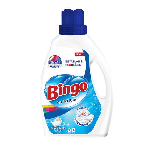 Bingo Sıvı Deterjan Beyaz Sabun 2600Ml