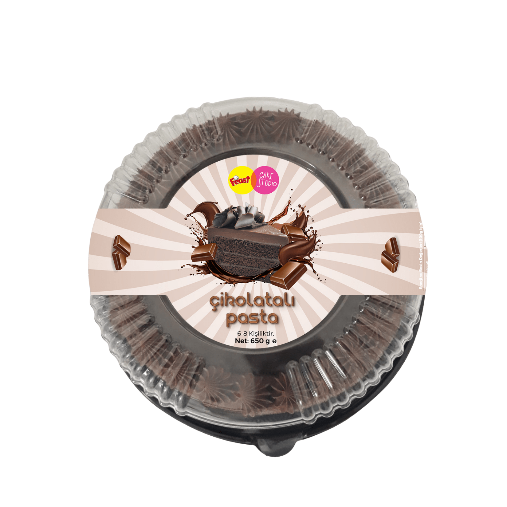 Feast Dondurulmuş Çikolatalı Pasta 650 Gr