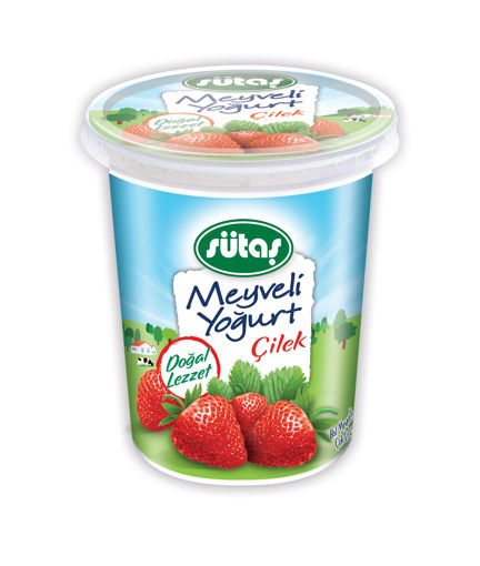 Sütaş Çilekli Yoğurt 500 Gr