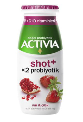 Danone Activia Nar-Çilek Aromalı Probiyotik Shot 80 Ml