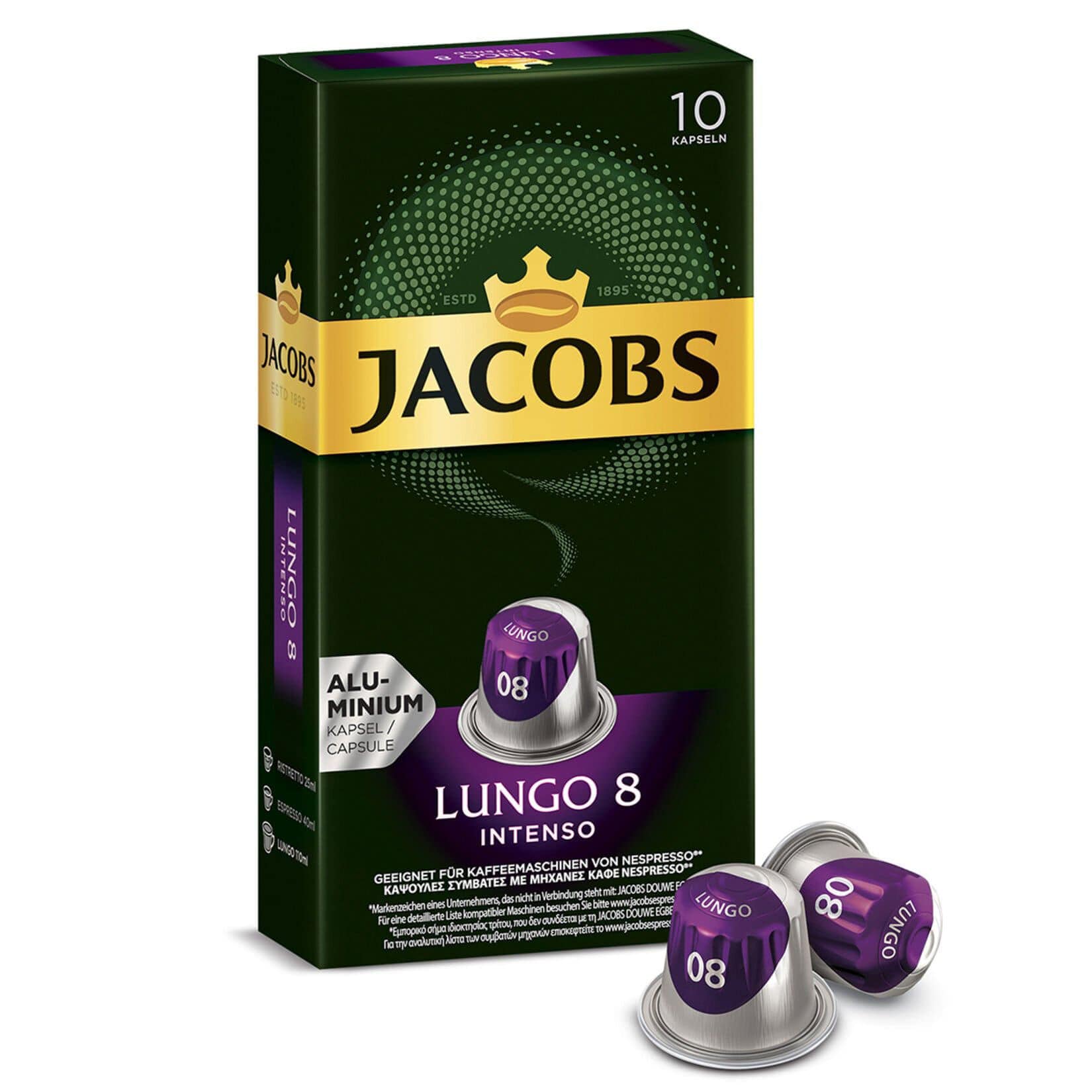 Jacobs Lungo 8 Intenso Kapsül Kahve 52 Gr 10'lu